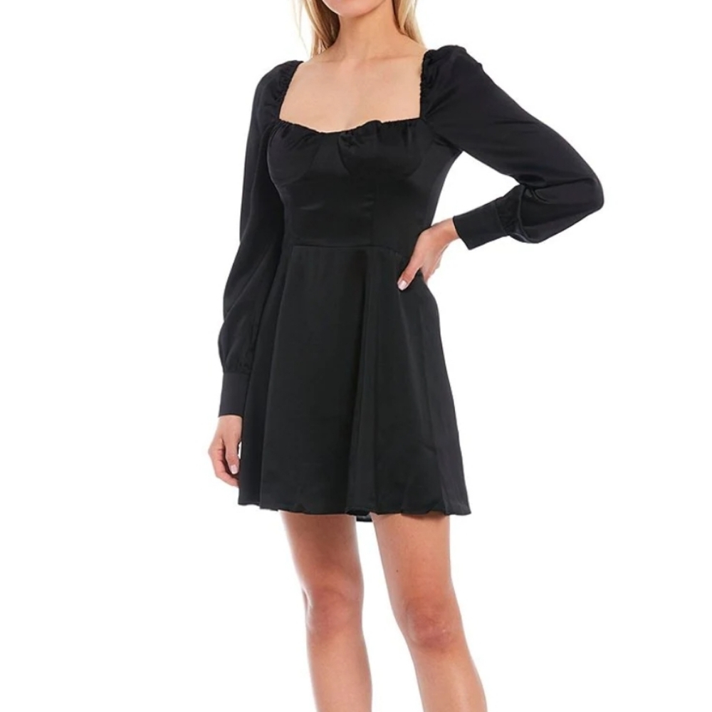 Wayf Black Mini Dress